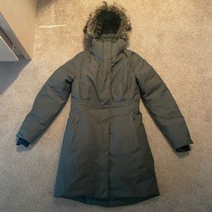 North Face Down Parka (dark green/olive)